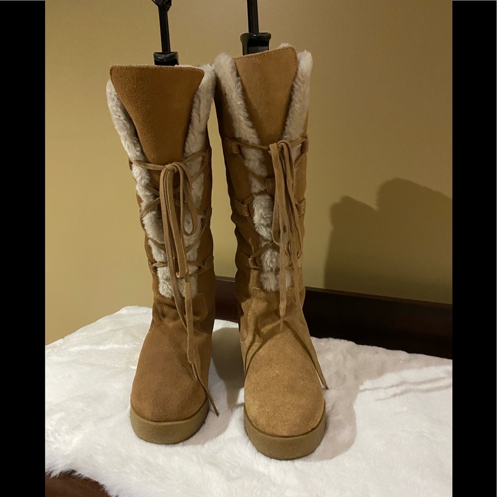 Michael Kors Ladies Tall Wedge Boots